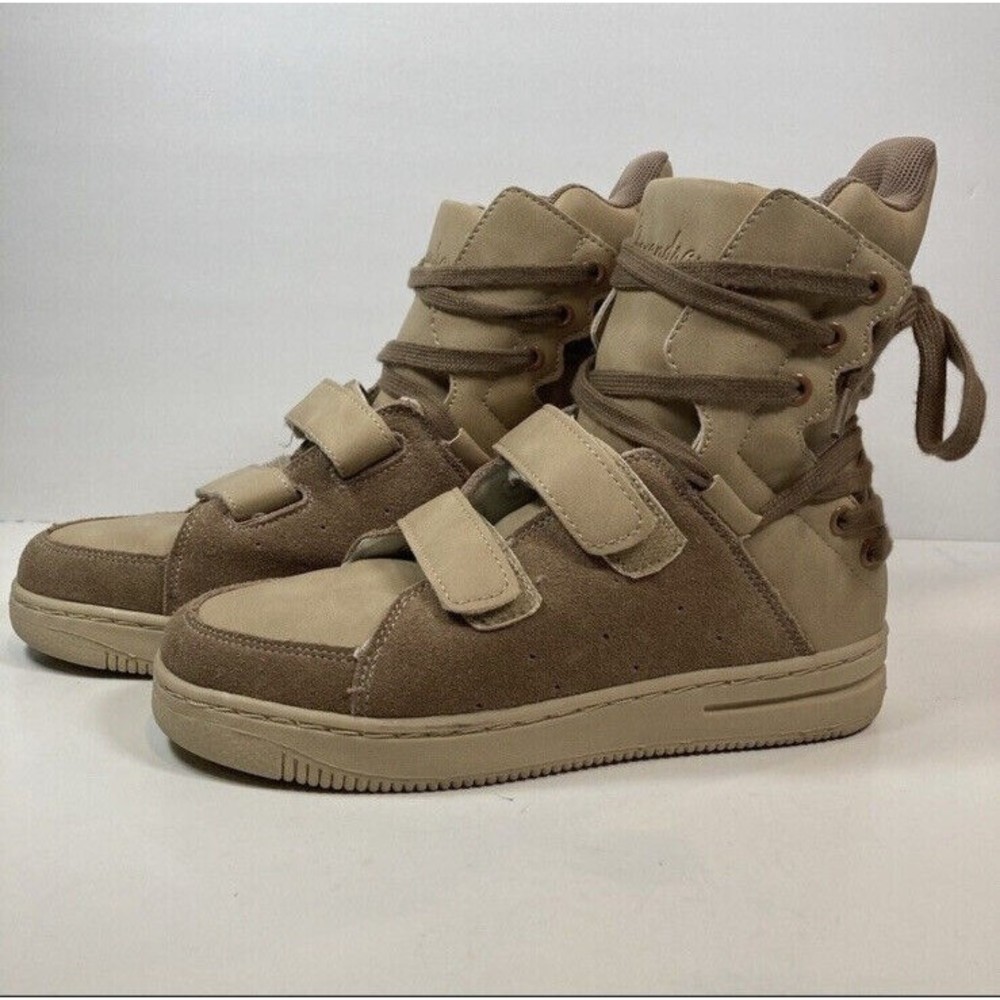 Alexandra Urban Hip Hop High Top Sneakers Back Laced Style AC14 Kids Size 2 EUC